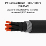 LV Control Cable – 600/1000V (BS 6346) Copper Conductor | PVC Insulated | Armoured | PVC Sheathed