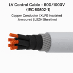 LV Control Cable – 600/1000V (IEC 60502-1) Copper Conductor | XLPE Insulated | Armoured | LSZH Sheathed