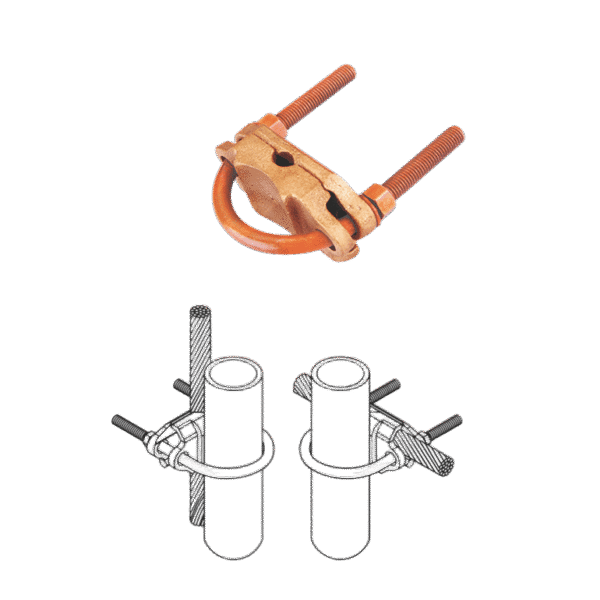 U BOLT PIPE TO CABLE CLAMP - TYPE PUB